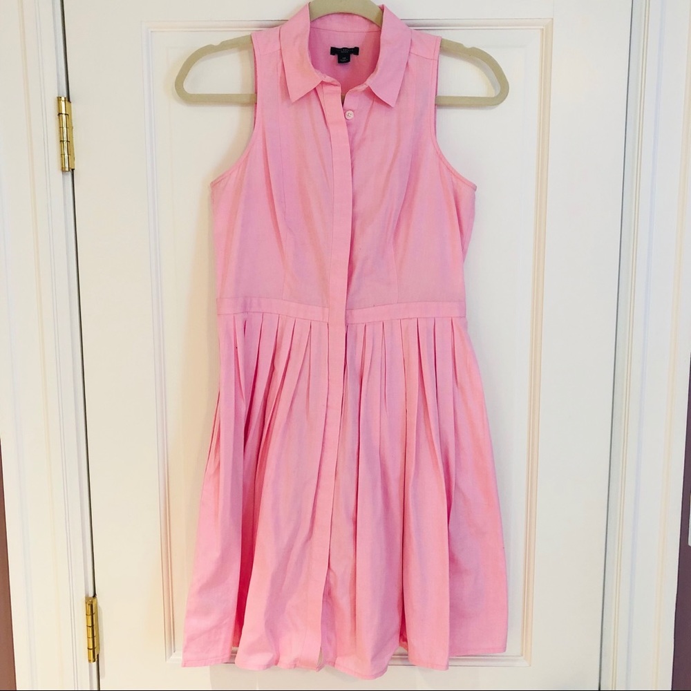 Ann Taylor Pink Shirt Dress